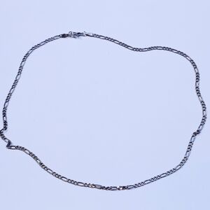 STERLING SILVER ITALY AZ FIGARO CHAIN NECKLACE 925
